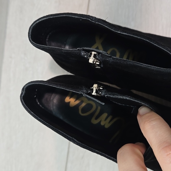 Sam Edelman Women Kinzey Black Suede Ankle Boots Shoes Sz 8.5M - Picture 5 of 14